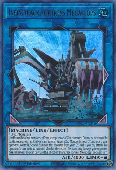 Infinitrack Fortress Megaclops 2020 Tin of Lost Memories Yu-Gi-Oh! card
