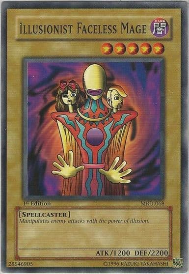 Illusionist Faceless Mage Metal Raiders Yu-Gi-Oh! card