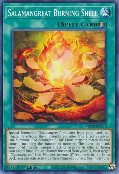 Salamangreat Burning Shell 2020 Tin of Lost Memories Yu-Gi-Oh! card