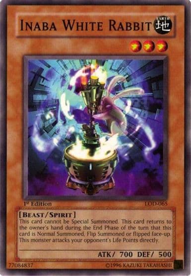 Inaba White Rabbit Legacy of Darkness Yu-Gi-Oh! card