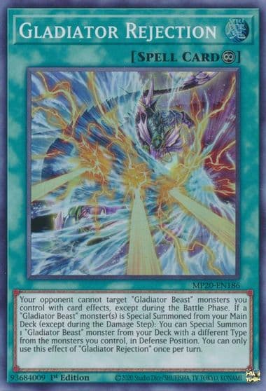 Gladiator Rejection 2020 Tin of Lost Memories Yu-Gi-Oh! card
