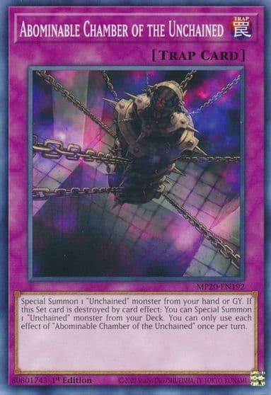 Abominable Chamber of the Unchained 2020 Tin of Lost Memories Yu-Gi-Oh! card