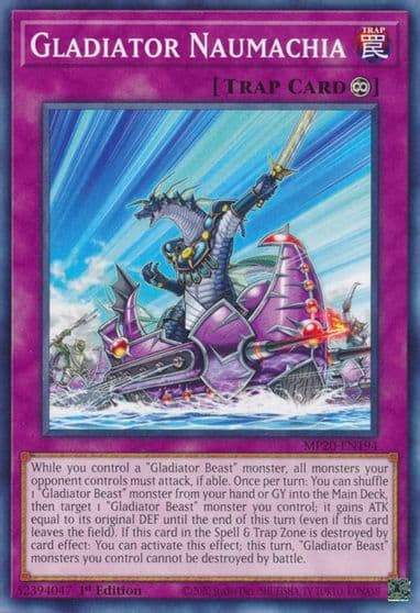 Gladiator Naumachia 2020 Tin of Lost Memories Yu-Gi-Oh! card