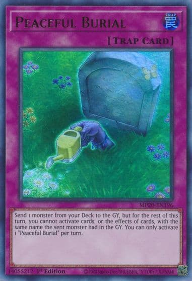 Peaceful Burial 2020 Tin of Lost Memories Yu-Gi-Oh! card