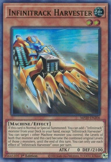 Infinitrack Harvester 2020 Tin of Lost Memories Yu-Gi-Oh! card