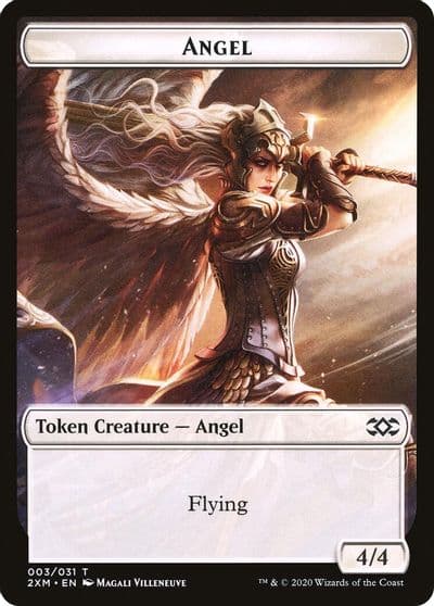 Angel Human Soldier Double Sided Token Double Masters Magic card