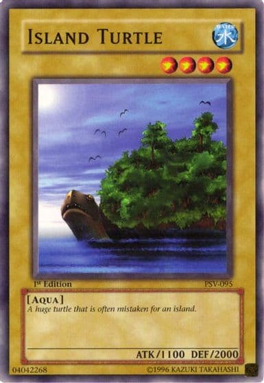Island Turtle Pharaoh's Servant Yu-Gi-Oh! card