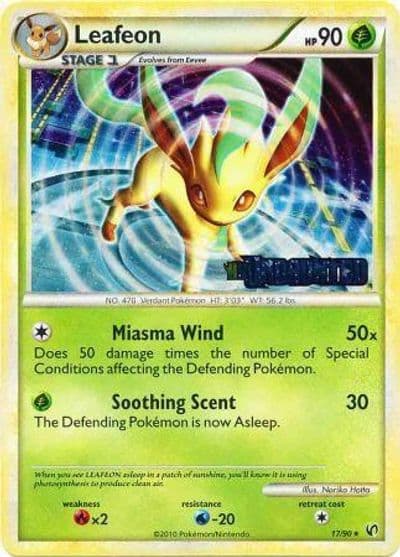 Leafeon (Prerelease) HGSS Promos Pokemon card