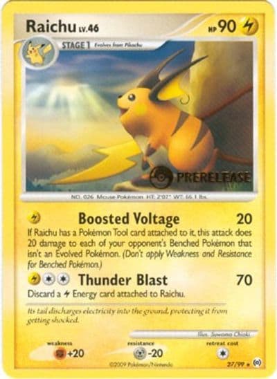 Raichu (Prerelease) Nintendo Promos Pokemon card