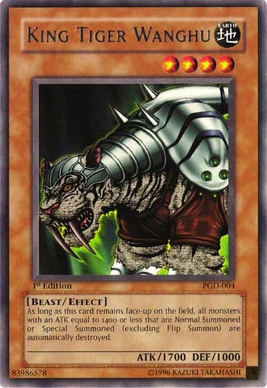 King Tiger Wanghu Pharaonic Guardian Yu-Gi-Oh! card