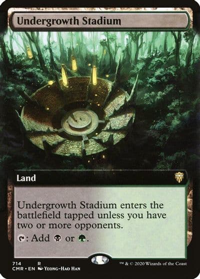 Undergrowth Stadium Extended Art Commander Legends Magic card