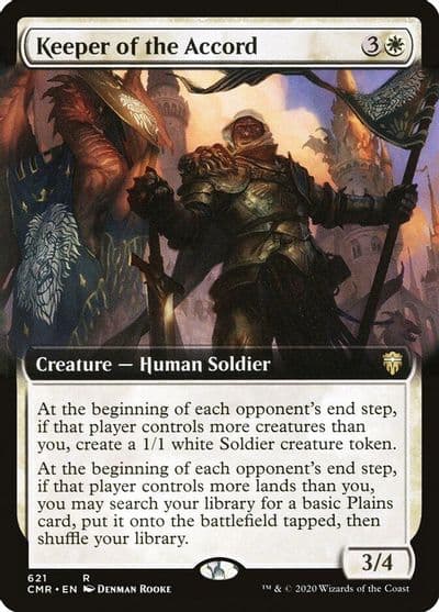 Keeper of the Accord Extended Art Commander Legends Magic card