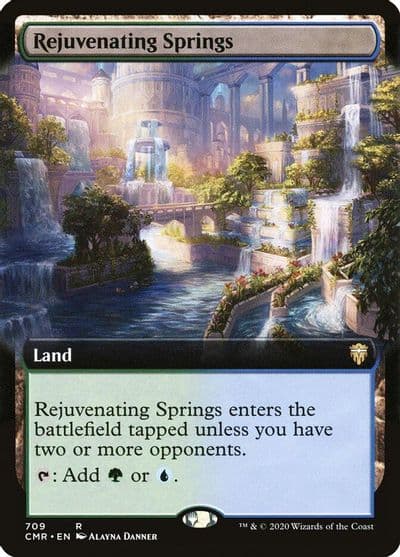 Rejuvenating Springs Extended Art Commander Legends Magic card