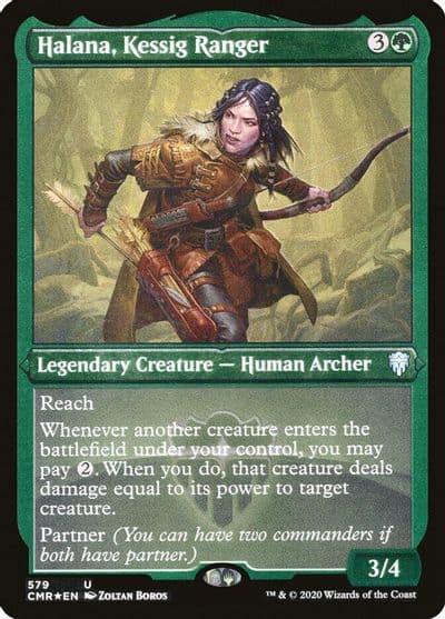 Halana Kessig Ranger Foil Etched Commander Legends Magic card