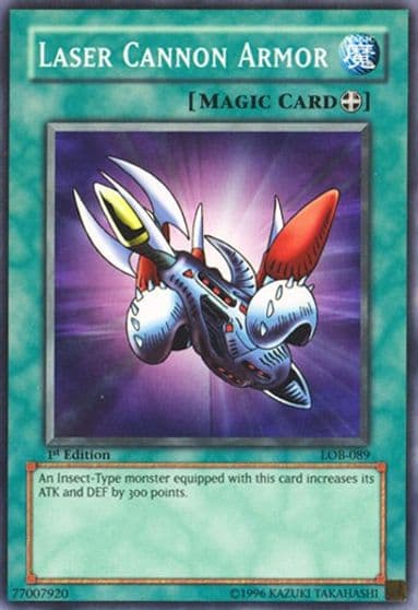 Laser Cannon Armor The Legend of Blue Eyes White Dragon Yu-Gi-Oh! card