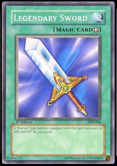 Legendary Sword The Legend of Blue Eyes White Dragon Yu-Gi-Oh! card