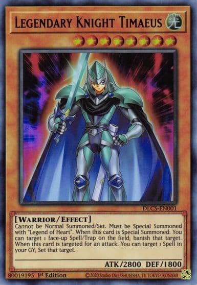 Legendary Knight Timaeus Dragons of Legend: The Complete Series Yu-Gi-Oh! card