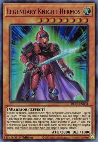 Legendary Knight Hermos Dragons of Legend: The Complete Series Yu-Gi-Oh! card
