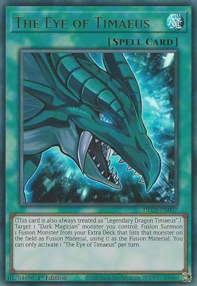 The Eye of Timaeus Dragons of Legend: The Complete Series Yu-Gi-Oh! card