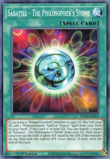 Sabatiel The Philosophers Stone Dragons of Legend: The Complete Series Yu-Gi-Oh! card