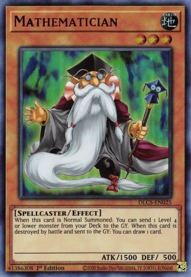 Mathematician Dragons of Legend: The Complete Series Yu-Gi-Oh! card