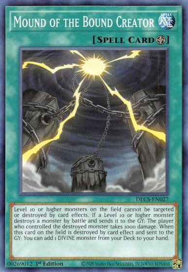 Mound of the Bound Creator Dragons of Legend: The Complete Series Yu-Gi-Oh! card