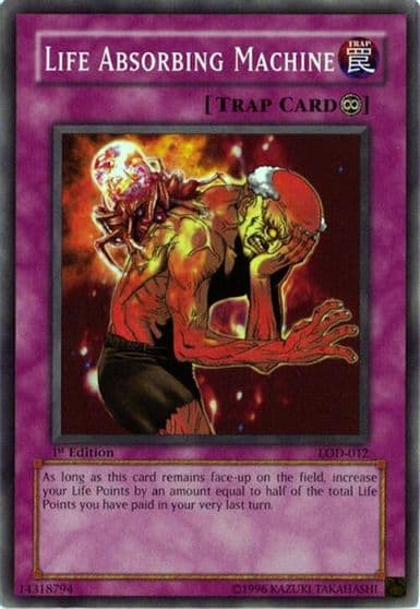 Life Absorbing Machine Legacy of Darkness Yu-Gi-Oh! card