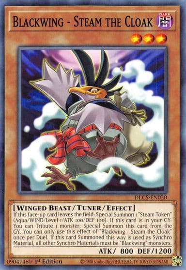 Blackwing Steam the Cloak Dragons of Legend: The Complete Series Yu-Gi-Oh! card