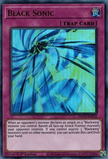 Black Sonic Dragons of Legend: The Complete Series Yu-Gi-Oh! card