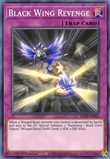 Black Wing Revenge Dragons of Legend: The Complete Series Yu-Gi-Oh! card
