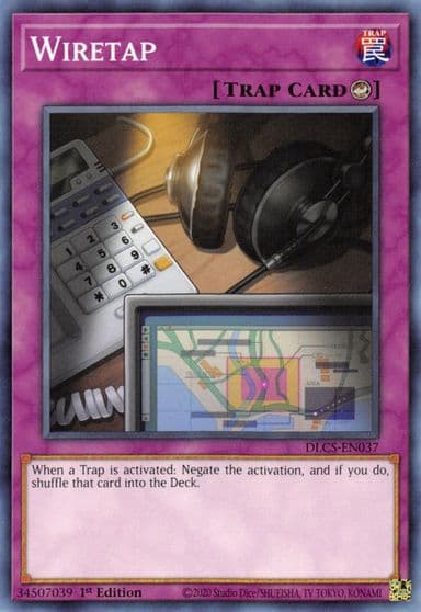 Wiretap Dragons of Legend: The Complete Series Yu-Gi-Oh! card