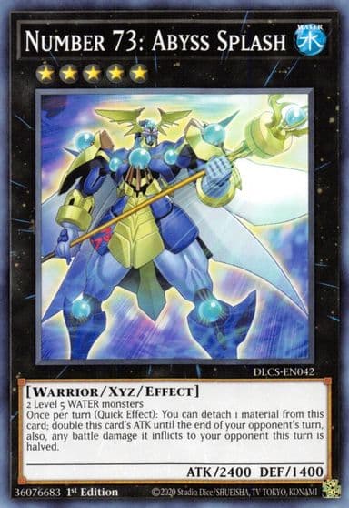 Number 73 Abyss Splash Dragons of Legend: The Complete Series Yu-Gi-Oh! card