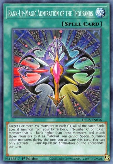 Rank Up Magic Admiration of the Thousands Dragons of Legend: The Complete Series Yu-Gi-Oh! card