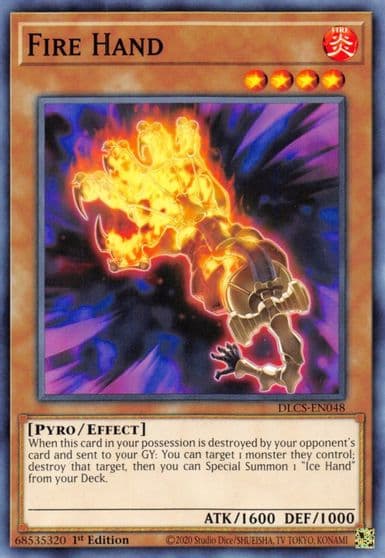 Fire Hand Dragons of Legend: The Complete Series Yu-Gi-Oh! card