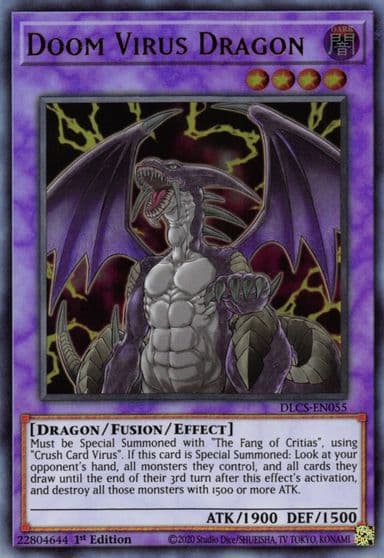 Doom Virus Dragon Dragons of Legend: The Complete Series Yu-Gi-Oh! card