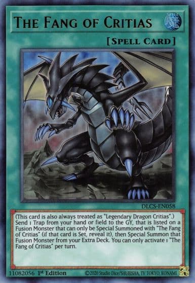 The Fang of Critias Dragons of Legend: The Complete Series Yu-Gi-Oh! card