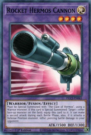 Rocket Hermos Cannon Dragons of Legend: The Complete Series Yu-Gi-Oh! card