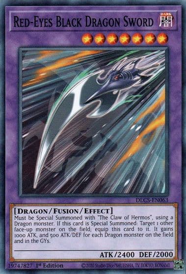 Red Eyes Black Dragon Sword Dragons of Legend: The Complete Series Yu-Gi-Oh! card