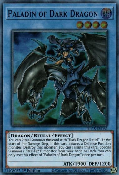 Paladin of Dark Dragon Dragons of Legend: The Complete Series Yu-Gi-Oh! card