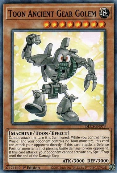 Toon Ancient Gear Golem Dragons of Legend: The Complete Series Yu-Gi-Oh! card