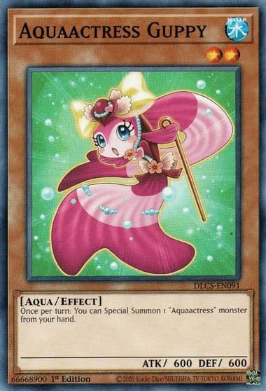 Aquaactress Guppy Dragons of Legend: The Complete Series Yu-Gi-Oh! card