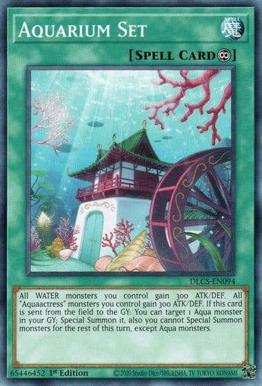 Aquarium Set Dragons of Legend: The Complete Series Yu-Gi-Oh! card