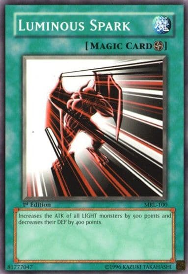 Luminous Spark Magic Ruler Yu-Gi-Oh! card