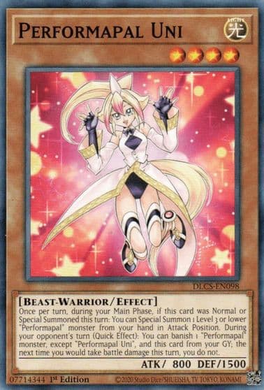 Performapal Uni Dragons of Legend: The Complete Series Yu-Gi-Oh! card