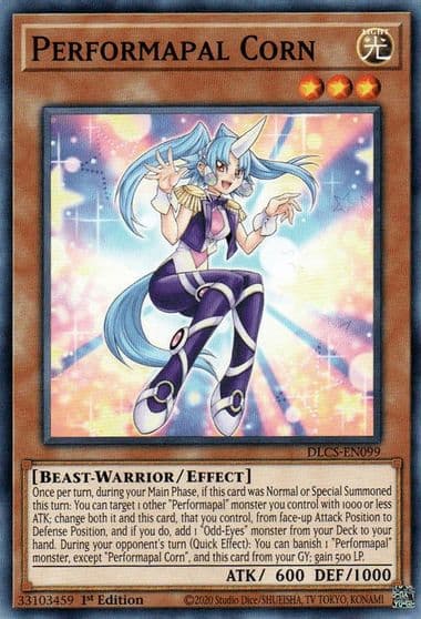Performapal Corn Dragons of Legend: The Complete Series Yu-Gi-Oh! card