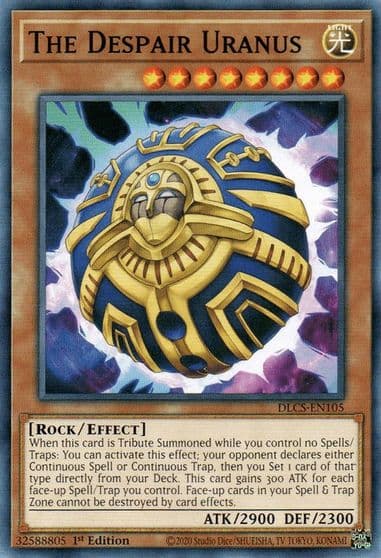 The Despair Uranus Dragons of Legend: The Complete Series Yu-Gi-Oh! card