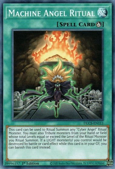 Machine Angel Ritual Dragons of Legend: The Complete Series Yu-Gi-Oh! card