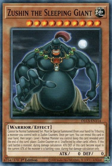 Zushin the Sleeping Giant Dragons of Legend: The Complete Series Yu-Gi-Oh! card