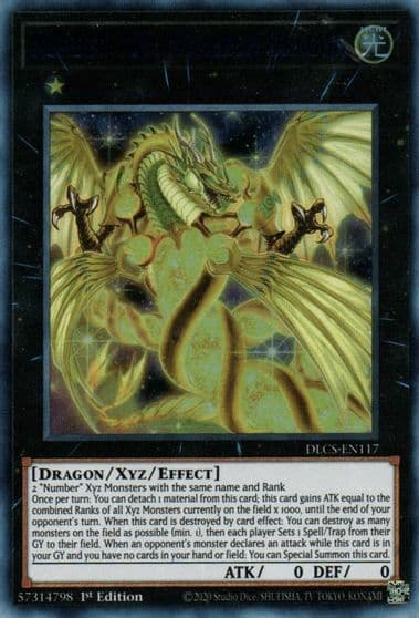 Number 100 Numeron Dragon Dragons of Legend: The Complete Series Yu-Gi-Oh! card