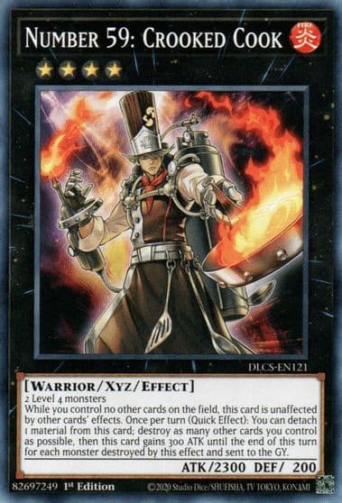 Number 59 Crooked Cook Dragons of Legend: The Complete Series Yu-Gi-Oh! card